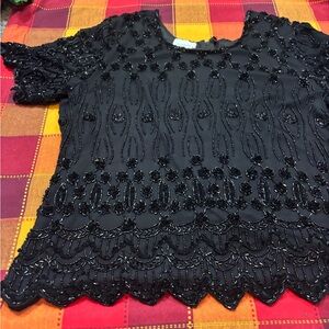 Vintage Beaded Blouse